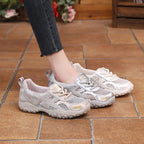 Damen Sportliche Freizeit-Sneaker mit atmungsaktivem Mesh-Obermaterial und rutschfester Sohle R&B