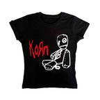 Damen T-Shirt mit kreativem Grafikdesign und lässigem Schnitt R&B