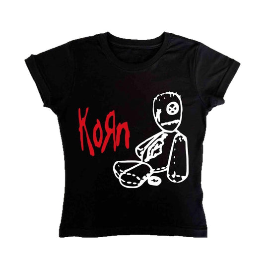 Damen T-Shirt mit kreativem Grafikdesign und lässigem Schnitt R&B