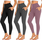 Damen Hochgeschnittene Sportleggings mit praktischen Taschen R&B