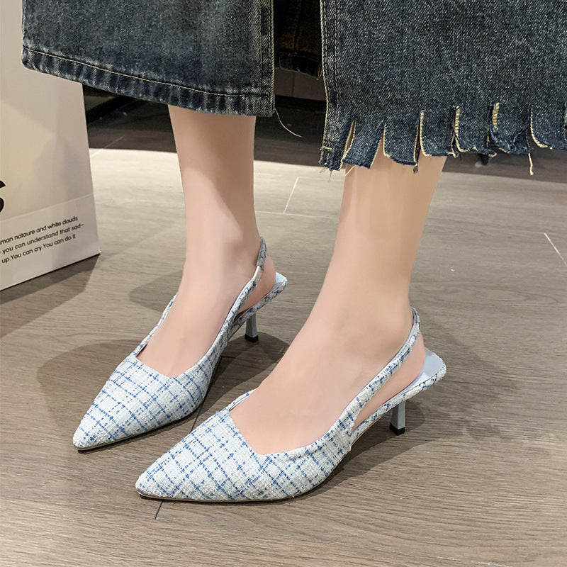 Damen Slingback-Pumps mit modischer Struktur