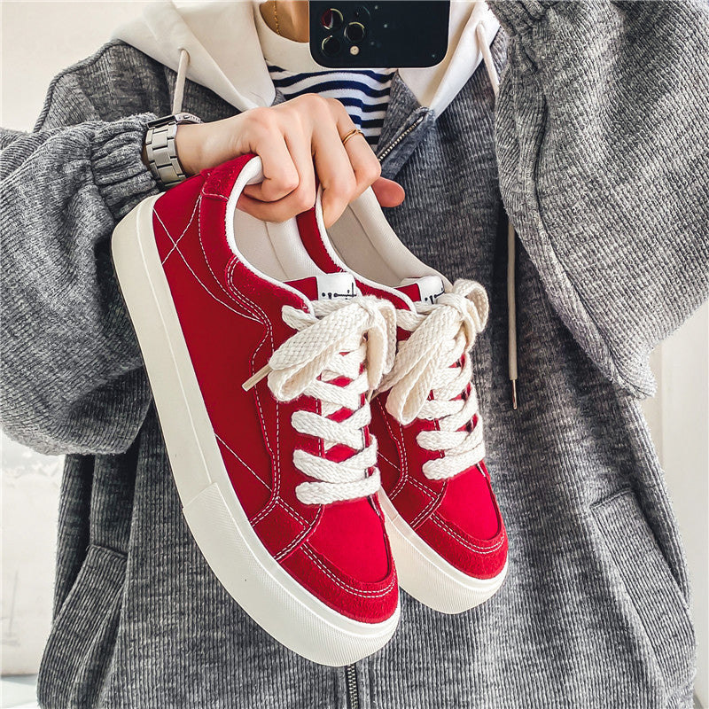 Damen Modische Freizeit Sneakers mit robustem Obermaterial und dämpfender Sohle R&B