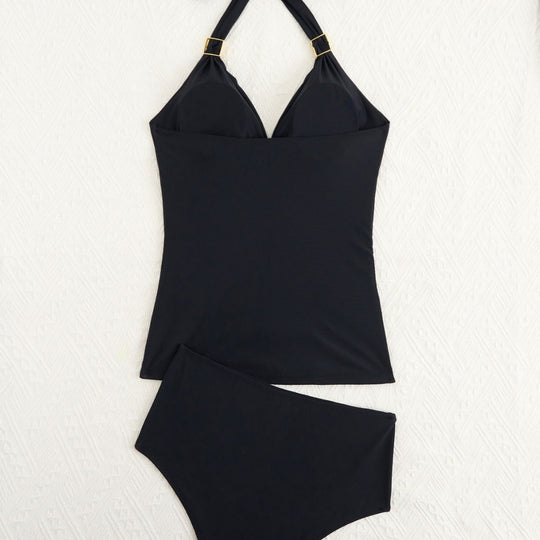 Damen Tankini-Set mit raffiniertem Schnitt und verstellbaren Trägern R&B