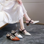 Damen Slingback-Pumps mit modischem Schmuckverschluss R&B