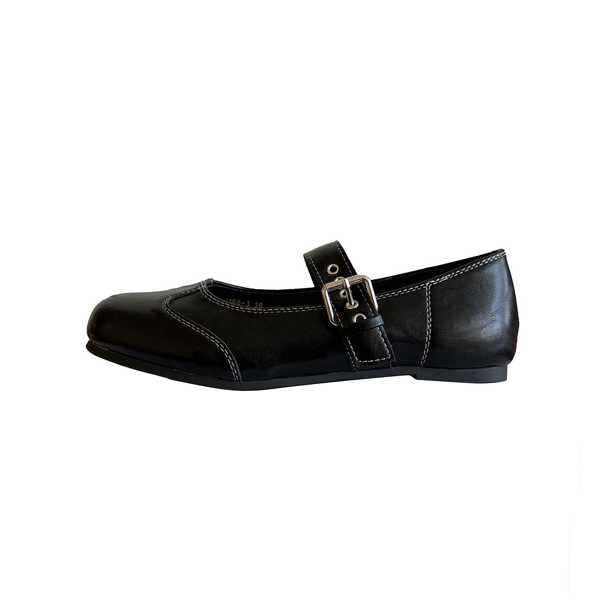 Damen Elegant verspielt Mary Jane Ballerinas mit dekorativem Riemen R&B