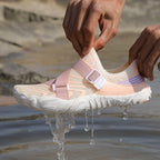 Damen Schwimmschuhe mit verstellbarem Klettverschluss und rutschfester Sohle