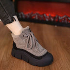 Damen Winterliche Sneakers mit kuscheligem Innenfutter und robuster Laufsohle R&B