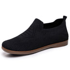 Damen nan gestrickter Komfort-Slip-On Halbschuh mit sockenähnlichem Schaft, gepolstertem Memory-Fußbett und flexibler Leichtlaufsohle R&B