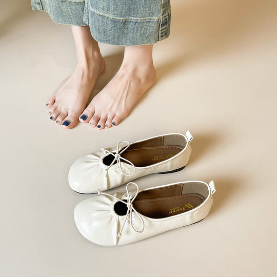 Damen Ballerinas mit modischem Gummizug und eleganten Akzenten R&B