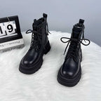 Damen Stiefel im robusten Design mit komfortabler Profilsohle und innovativer Schnürtechnik R&B
