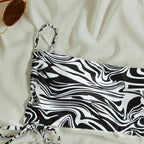 Damen Triangel-Bikini mit verstellbaren Bändern und elastischem Design R&B