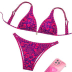 Damen Triangel-Bikini-Set mit verstellbaren Trägern