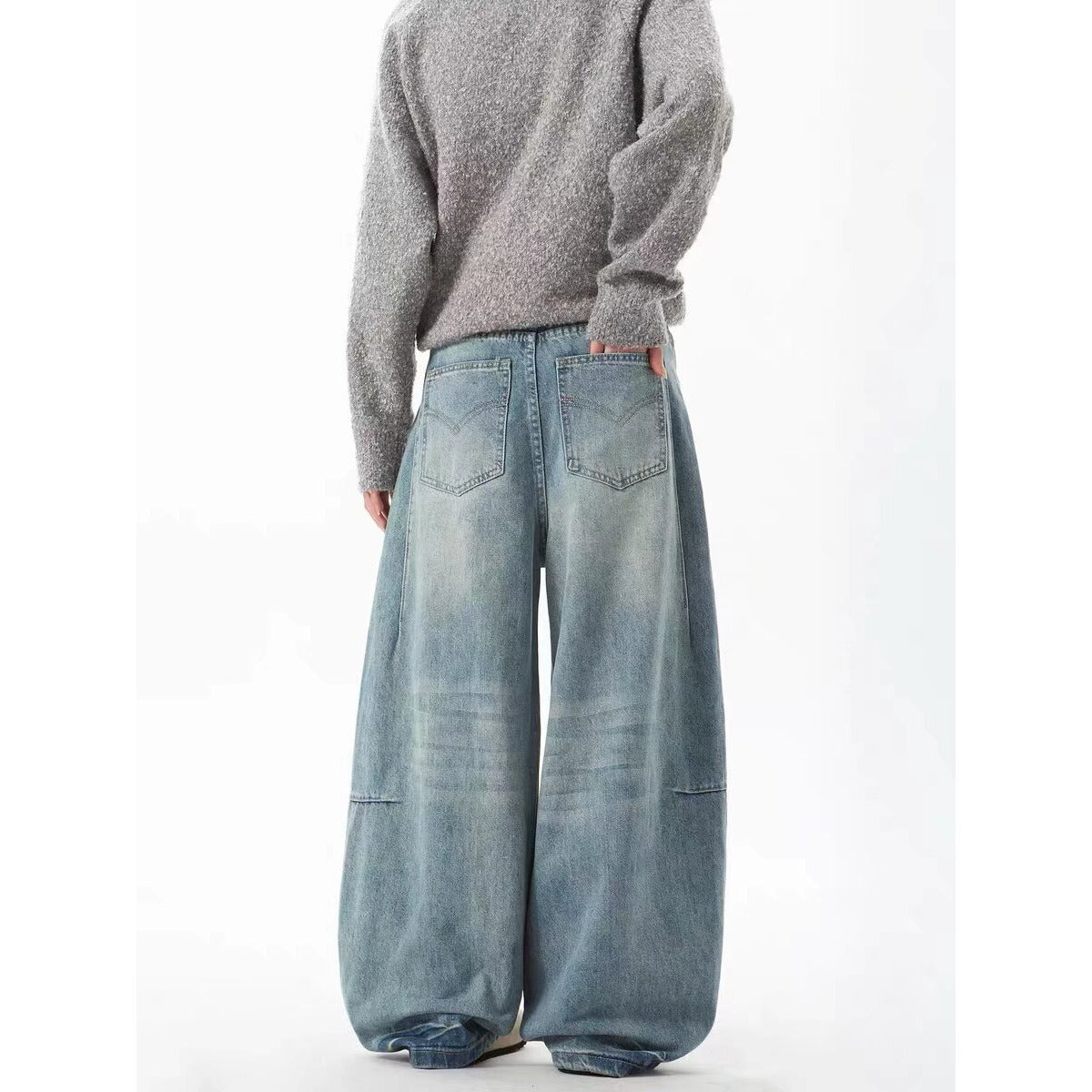 Damen Weit geschnittene Jeans im Urban-Style