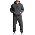 Herren Sportliches Hoodie- und Jogginganzug-Set mit atmungsaktiven Eigenschaften und praktischen Taschen R&B