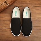 Damen Bequeme Slip-On Freizeitschuhe aus elastischem Material R&B