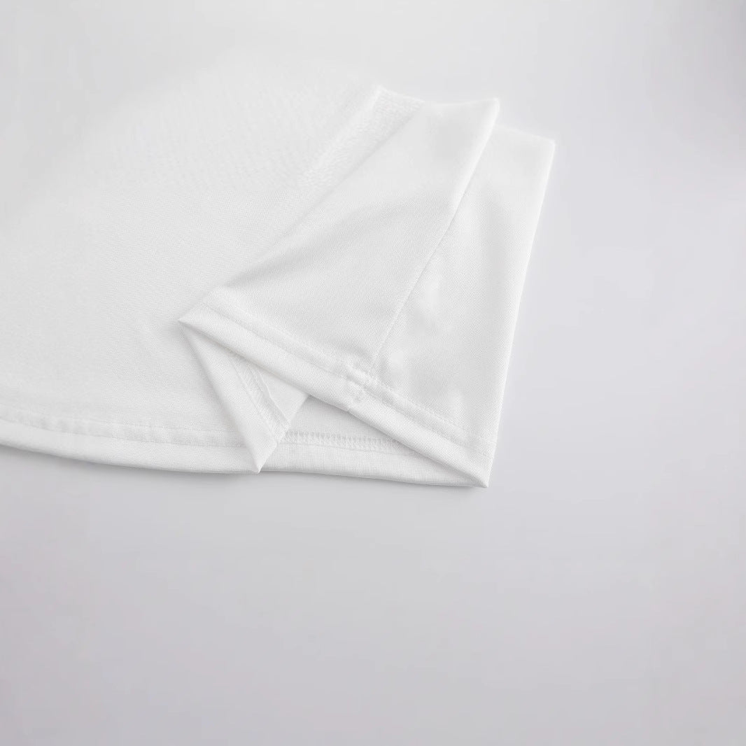 Damen Crop-T-Shirt mit verspieltem Karoband-Motiv und lässigem Schnitt R&B