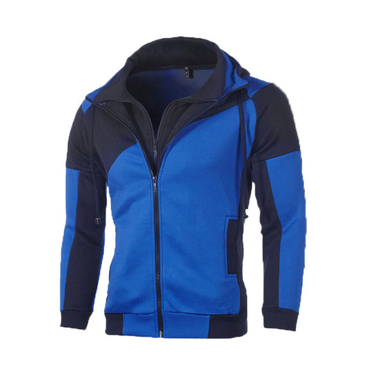 Herren funktionale Sportjacke mit hohem Kragen R&B