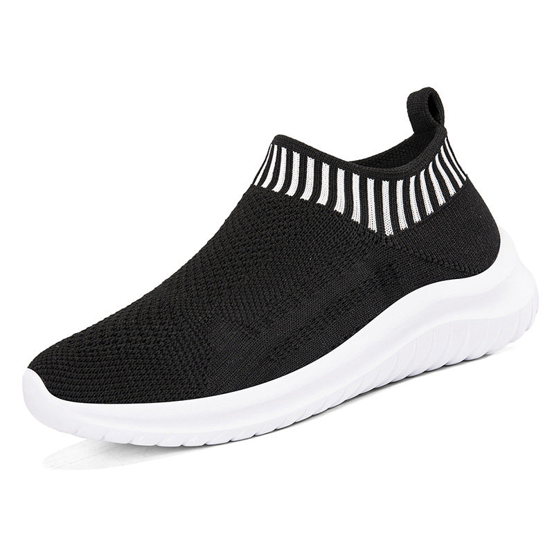 Damen Sportliche Slip-On Sneakers mit atmungsaktivem Strickoberteil R&B 1774575816