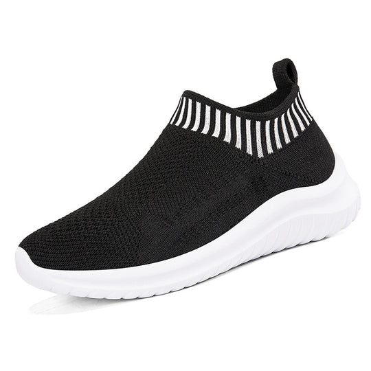 Damen Sportliche Slip-On Sneakers mit atmungsaktivem Strickoberteil R&B 1774575816