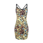 Damen Figurbetontes Minikleid mit floralem Schmetterlingsmuster R&B