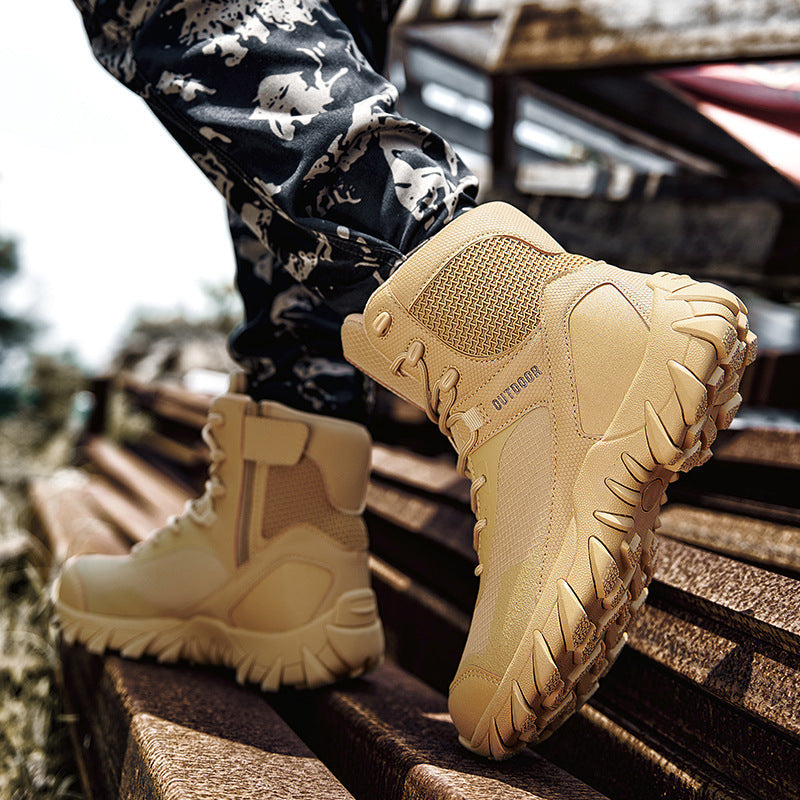 Herren Hochwertige Outdoor-Wanderstiefel mit rutschfester Sohle und atmungsaktiver Membran R&B