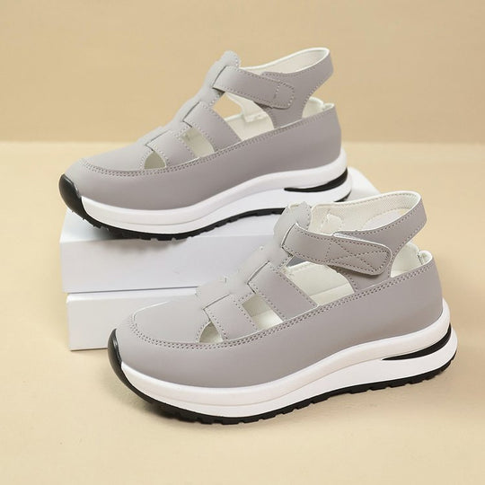 Damen freizeitorientierte Sneakers mit komfortabler Oberflächenstruktur und flexiblem Sohlendesign R&B