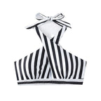 Damen Triangel-Bikinioberteil mit modischem Wickel-Design und elastischen Trägern R&B