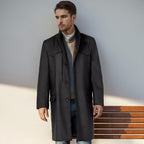 Herren klassischer Langmantel R&B