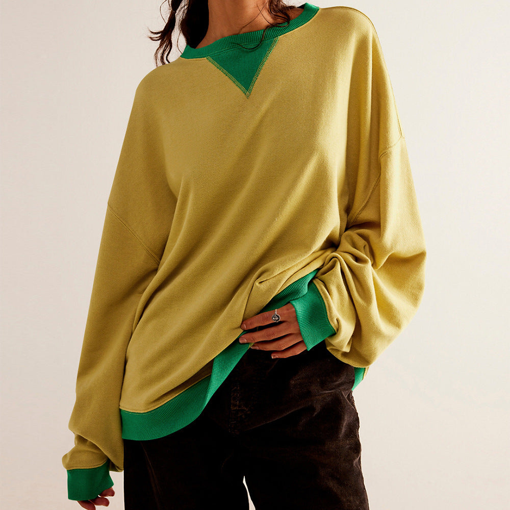 Damen Oversized Sweatshirt mit modernem Design und weichem Material R&B