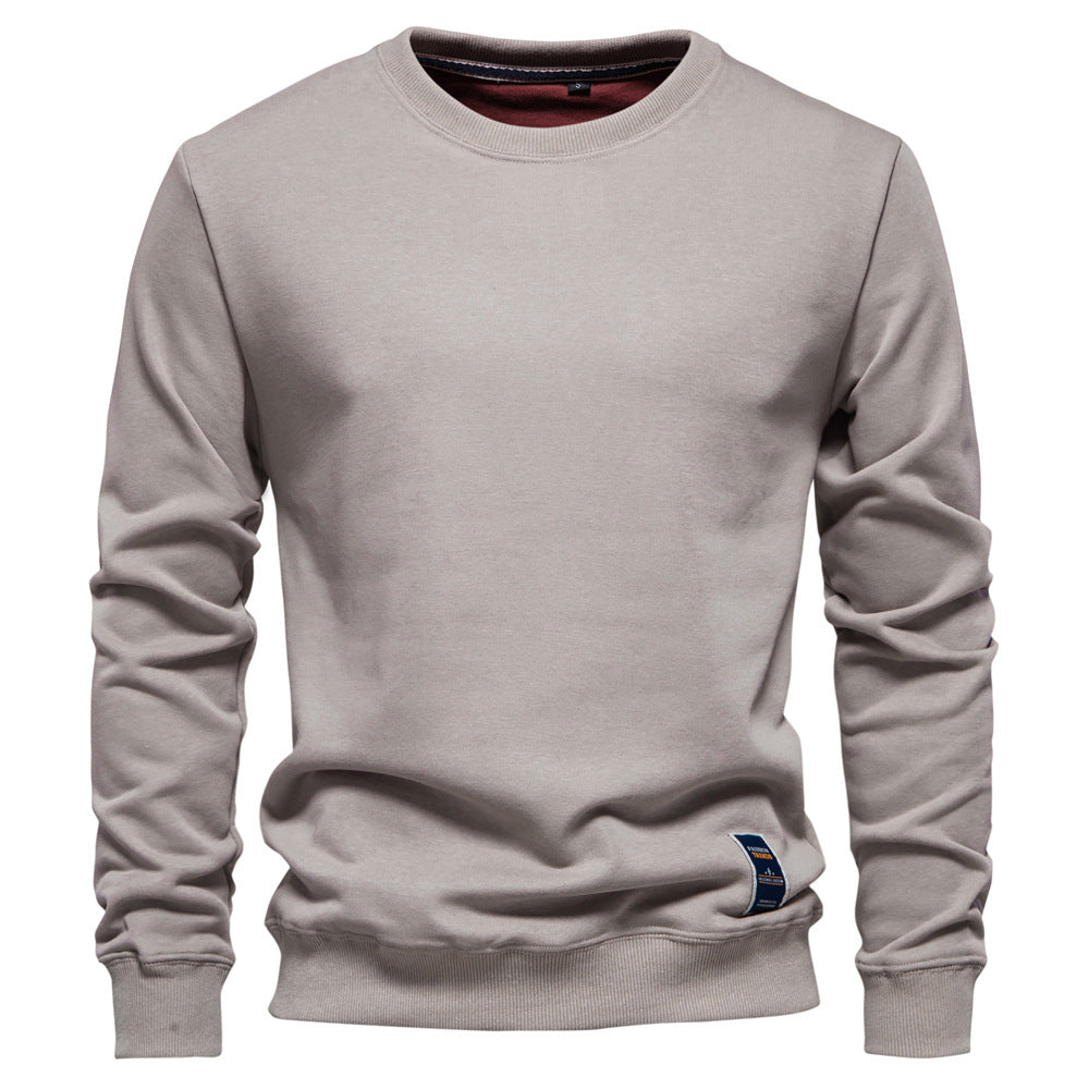 Herren Sweatshirt mit klassischem Rundhalsausschnitt R&B