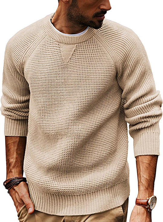 Herren strukturiertes Pullover mit lässigem Schnitt R&B