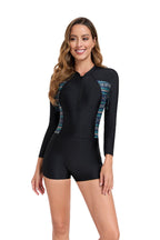 Damen Sportlicher Langarm-Surfanzug R&B