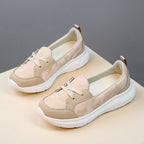 Damen Slip-On Freizeitschuhe mit atmungsaktivem Obermaterial und dämpfender Sohle
