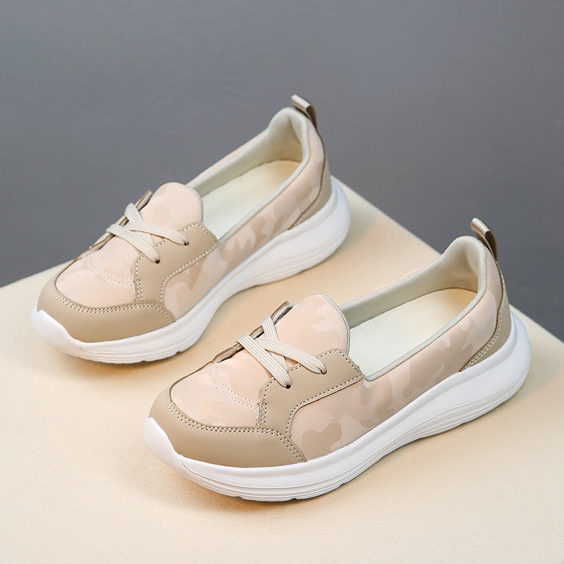 Damen Slip-On Freizeitschuhe mit atmungsaktivem Obermaterial und dämpfender Sohle