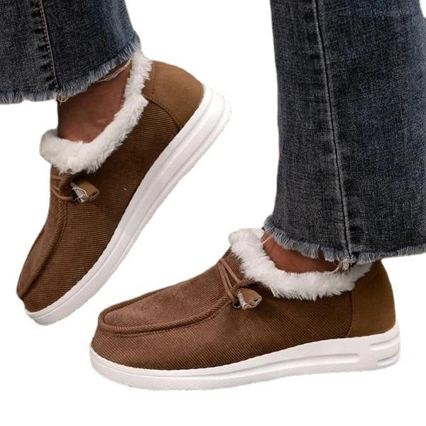 Damen Bequeme Hausschuhe mit kuscheligem Futter und rutschfester Sohle R&B