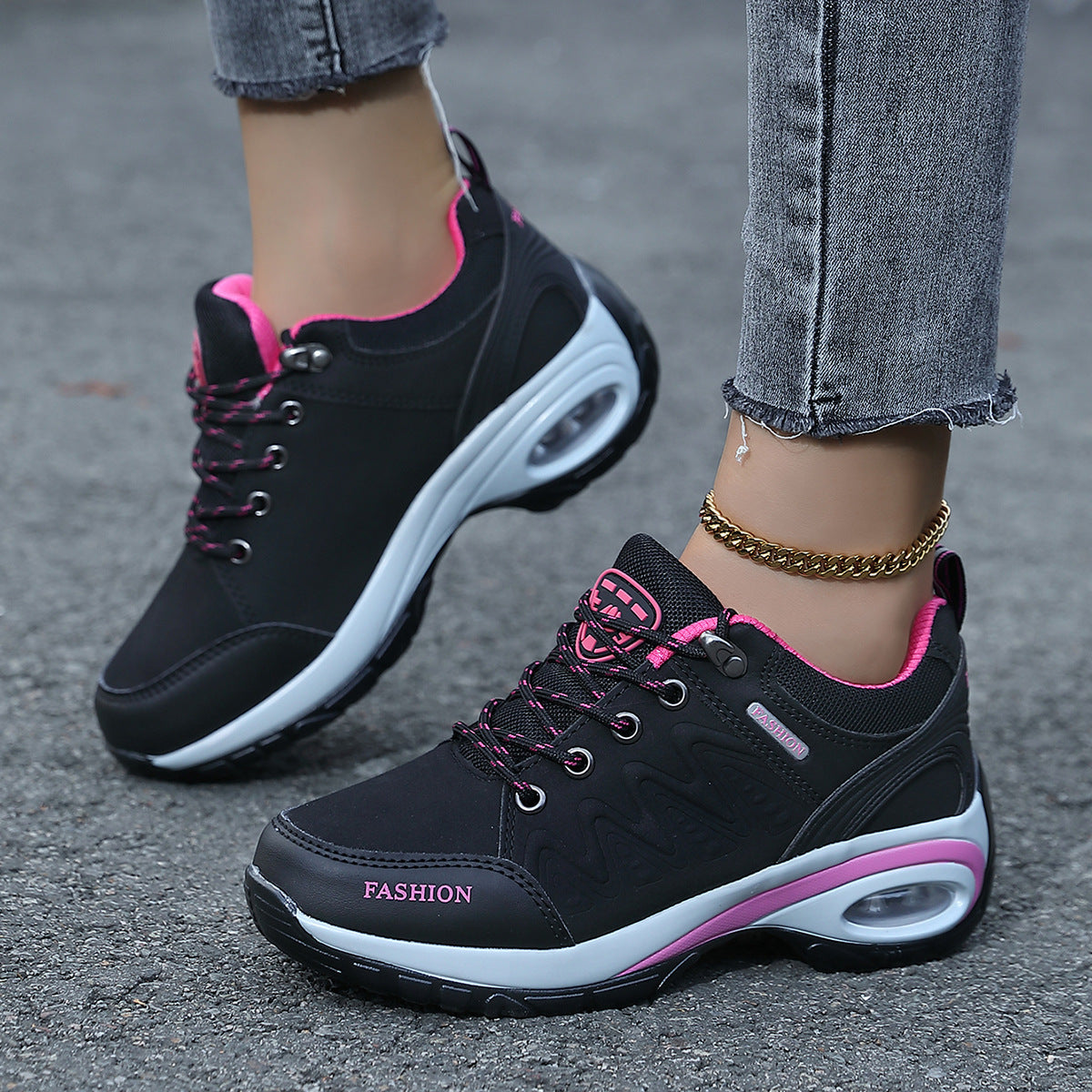 Damen Sportliche Sneakers mit dämpfender Luftpolsterung und flexibler Sohle R&B