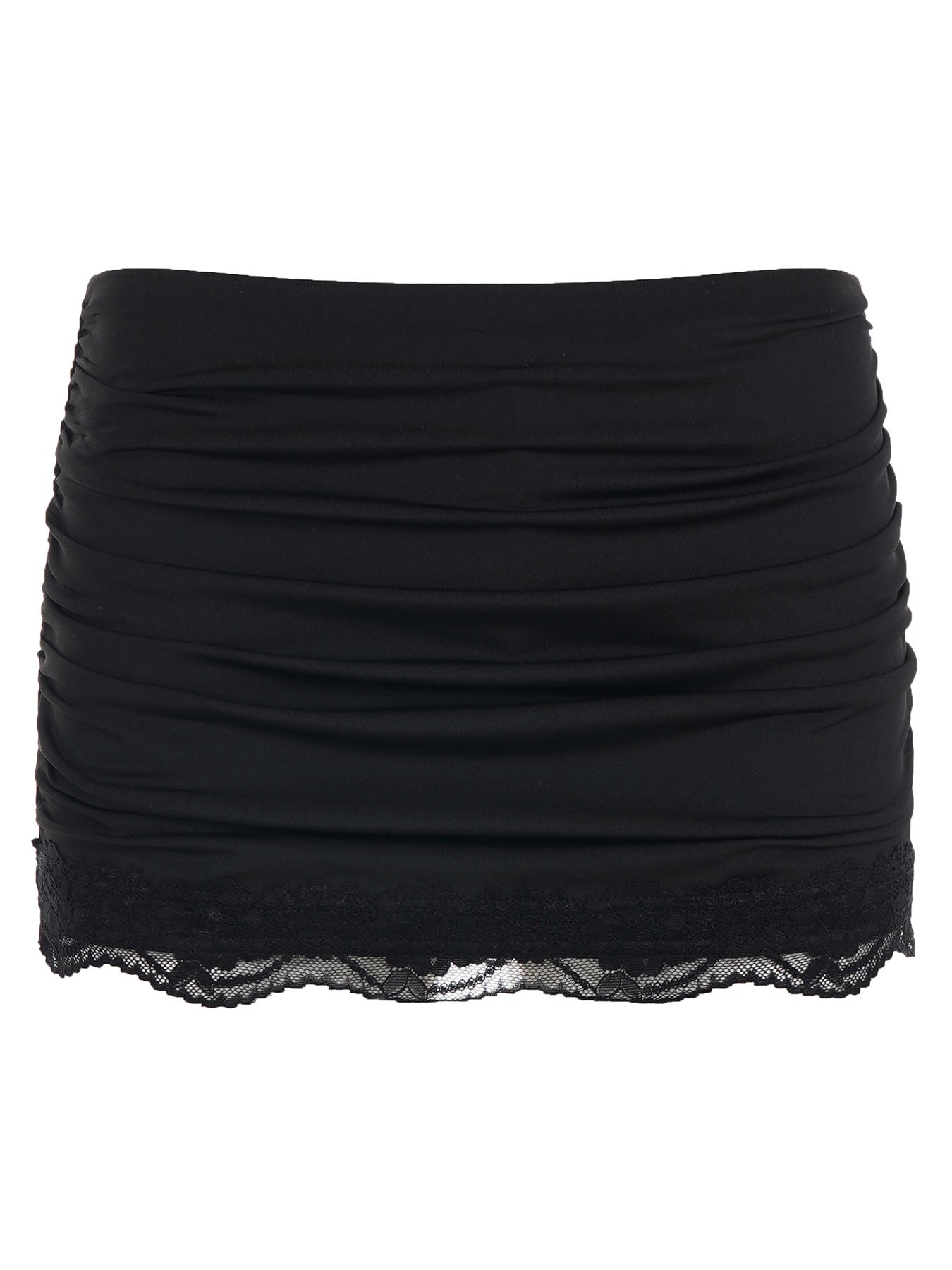 Damen Rüschenrock mit eleganter Spitzenbordüre R&B