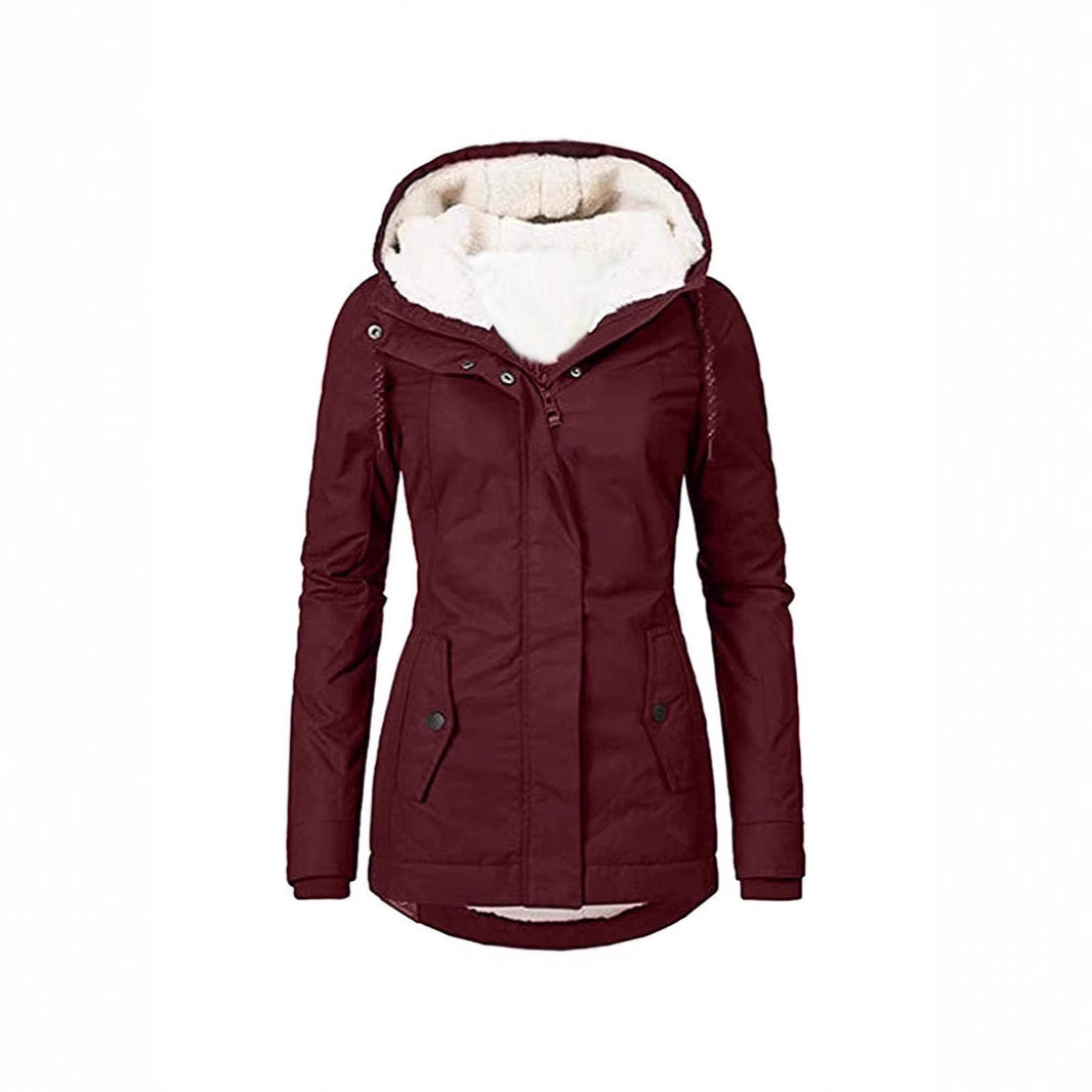 Damen warme Outdoor-Jacke mit kuscheligem Futter R&B