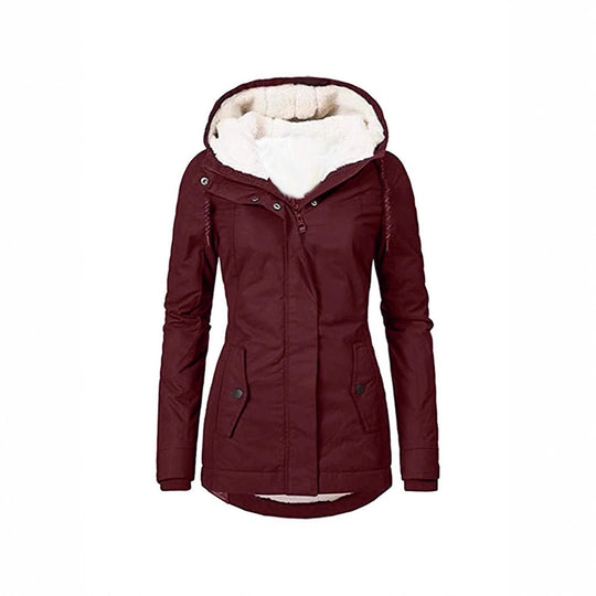 Damen warme Outdoor-Jacke mit kuscheligem Futter R&B