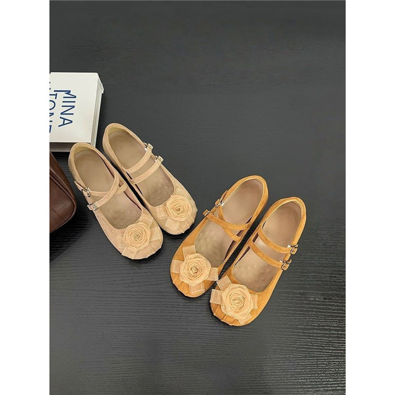 Damen Ballerinas mit dekorativem Blumenmotiv R&B