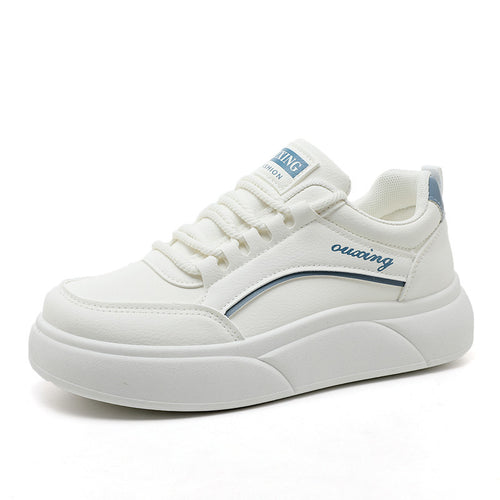 Damen modische Sneakers mit hohem Plateau und atmungsaktiver Oberfläche R&B