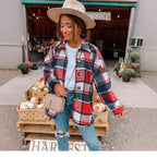 Damen Kariertes Flanellhemd R&B