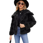 Damen Fleece-Puffjacke mit Kapuze R&B