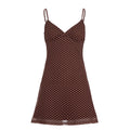 Damen Polka Dots Spaghetti-Trägertop mit leichtem Fall R&B
