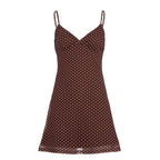 Damen Polka Dots Spaghetti-Trägertop mit leichtem Fall R&B