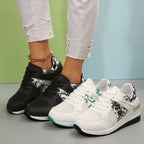 Damen Sportliche Sneakers mit floralem Design und atmungsaktivem Obermaterial R&B