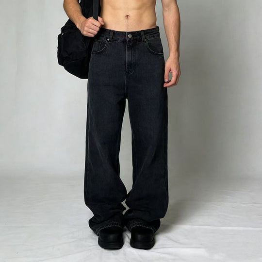 Herren Weite Vintage Jeans