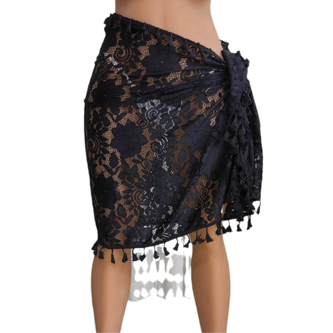 Damen Häkel-Strandsarong mit eleganten Fransen R&B