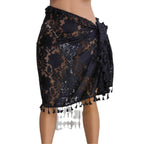 Damen Häkel-Strandsarong mit eleganten Fransen R&B