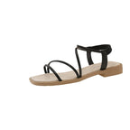 Damen Riemensandalen mit elegantem Raffung und komfortablem Fußbett R&B